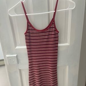Red, Stripped, Fitted, Brandy Melville Dress